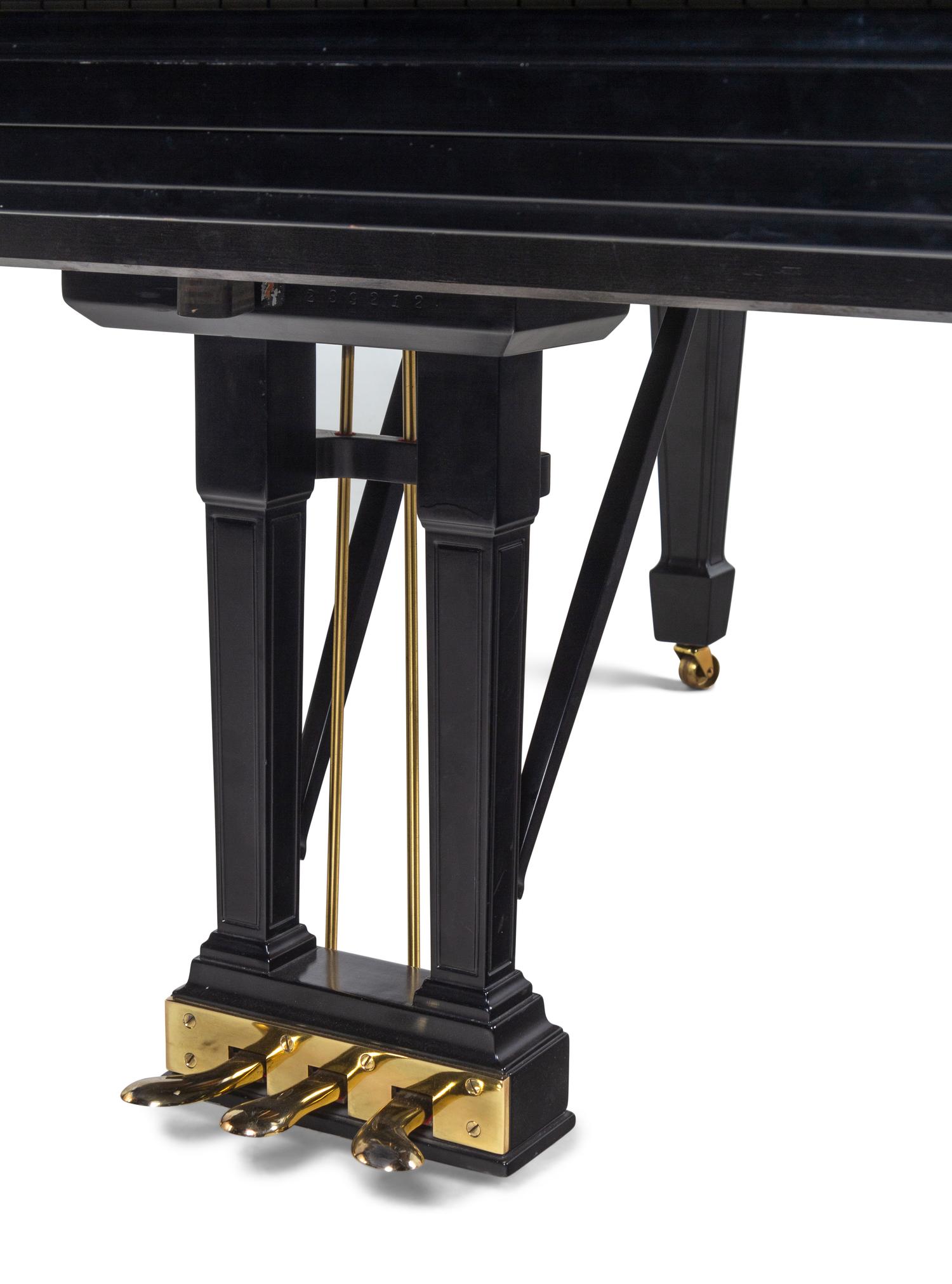 A Steinway and Sons Model L Ebonized Grand Piano