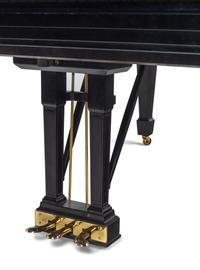 A Steinway and Sons Model L Ebonized Grand Piano