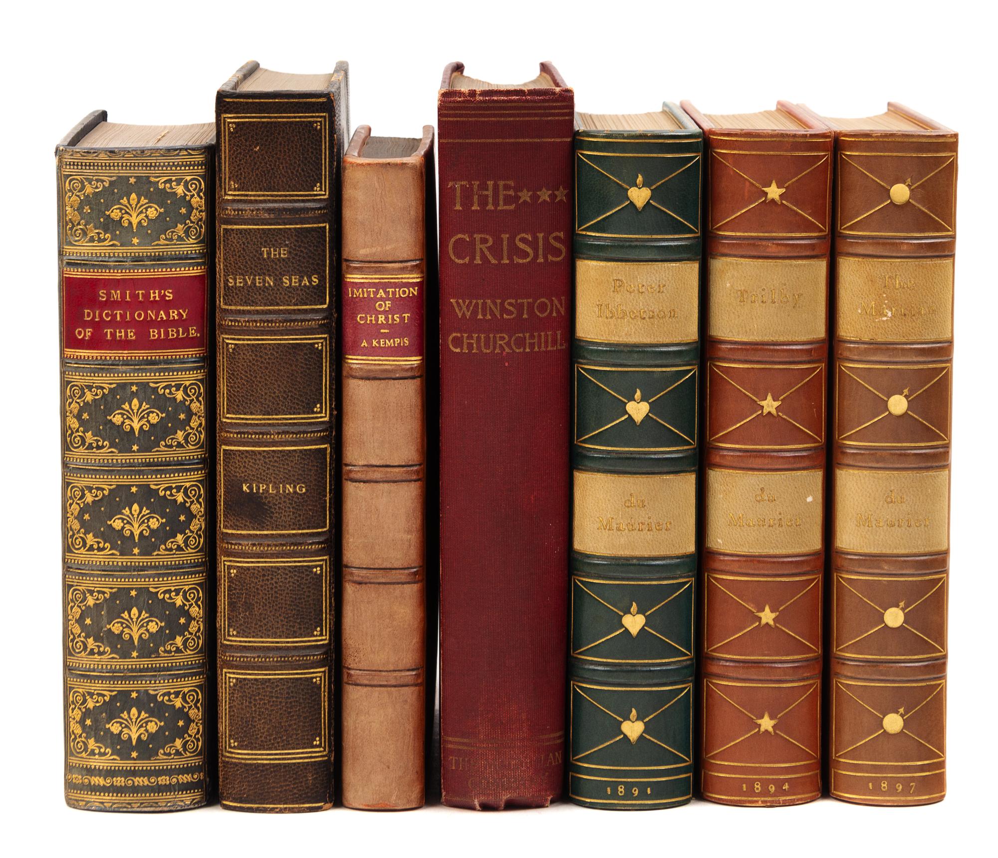 [BINDINGS AND GENERAL ANTIQUARIAN]. A group of 15 works, most finely bound, one with a fore-edge painting.