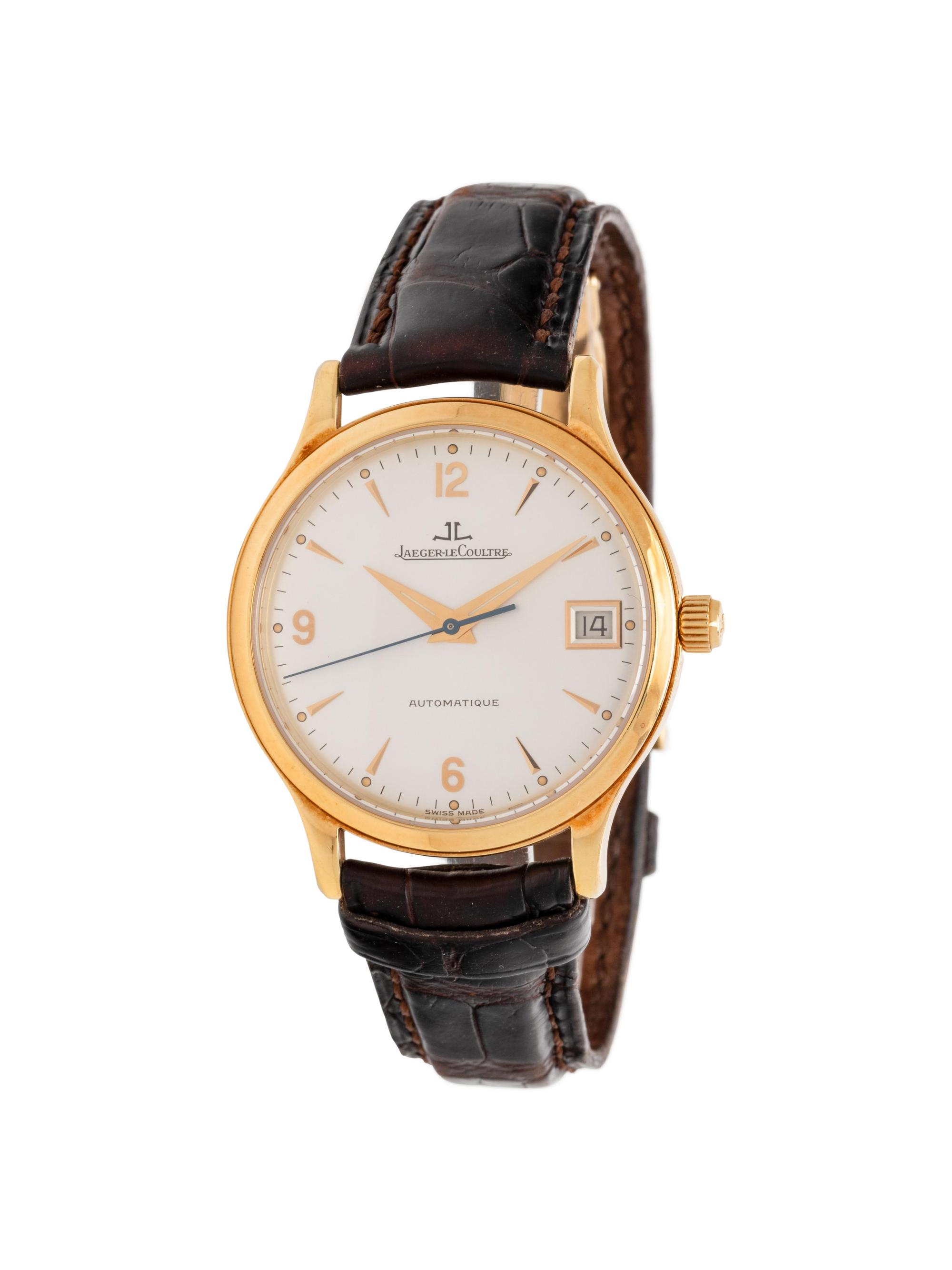 JAEGER-LECOULTRE, 18K YELLOW GOLD REF. 145.1.89 'MASTER CONTROL DATE' WRISTWATCH