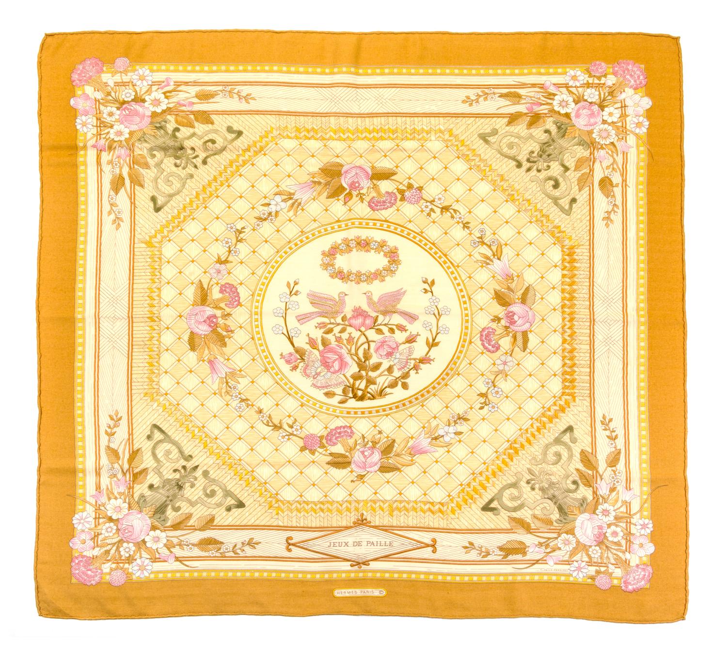 An Hermes 90cm Silk Cashmere Scarf, 36" x 36".
