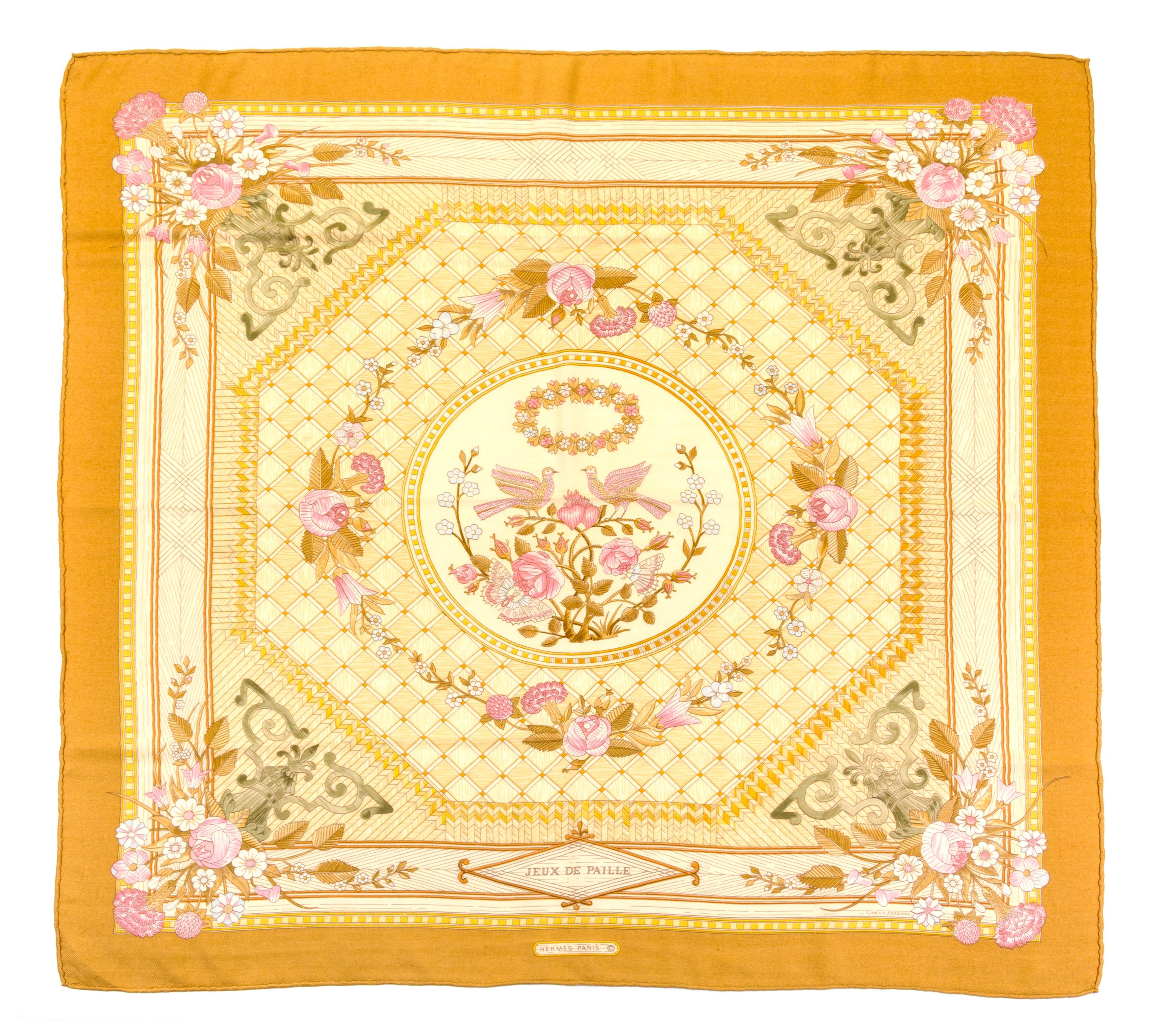 An Hermes 90cm Silk Cashmere Scarf, 36" x 36".