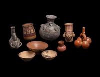 A Group of Nine Peruvian Vessels