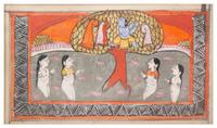 An Indian Miniature Painting 3 x 5 inches (image). — BUNDI