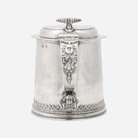 A silver covered tankard Peter Van Dyck (1684-1750), New York, NY, circa 1720