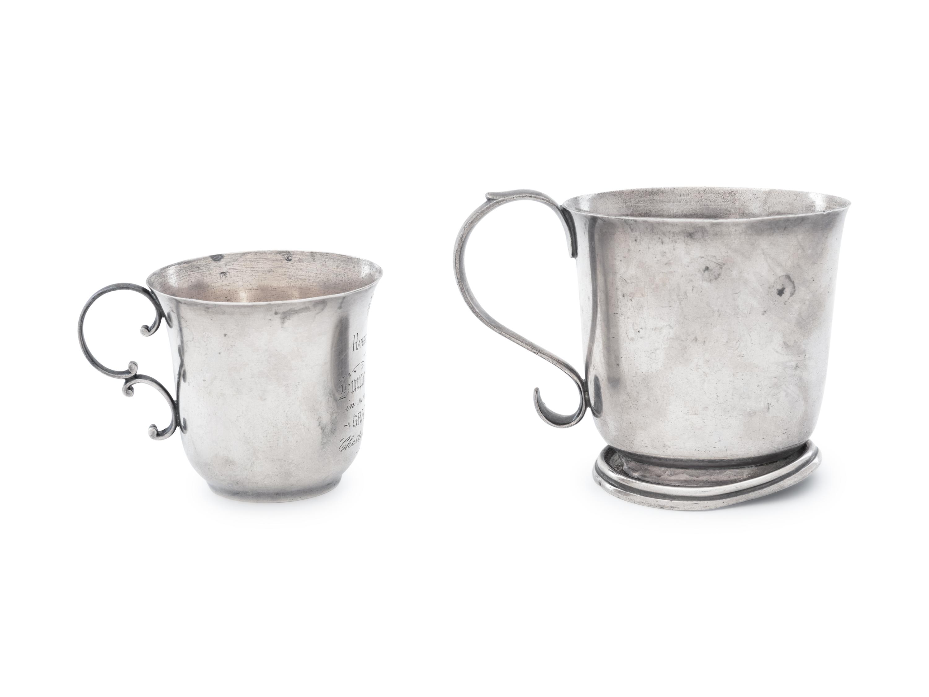 Two American Silver Children's Mugs