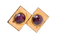A Rose Gold and Star Ruby Pendant, 13.40 dwts.