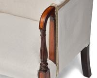 A Federal Carved and Inlaid Mahogany and Birch Sofa