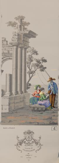 A Complete Set of Fourteen Zuber et Cie. La Cote de Villefranche Wallpaper Panels