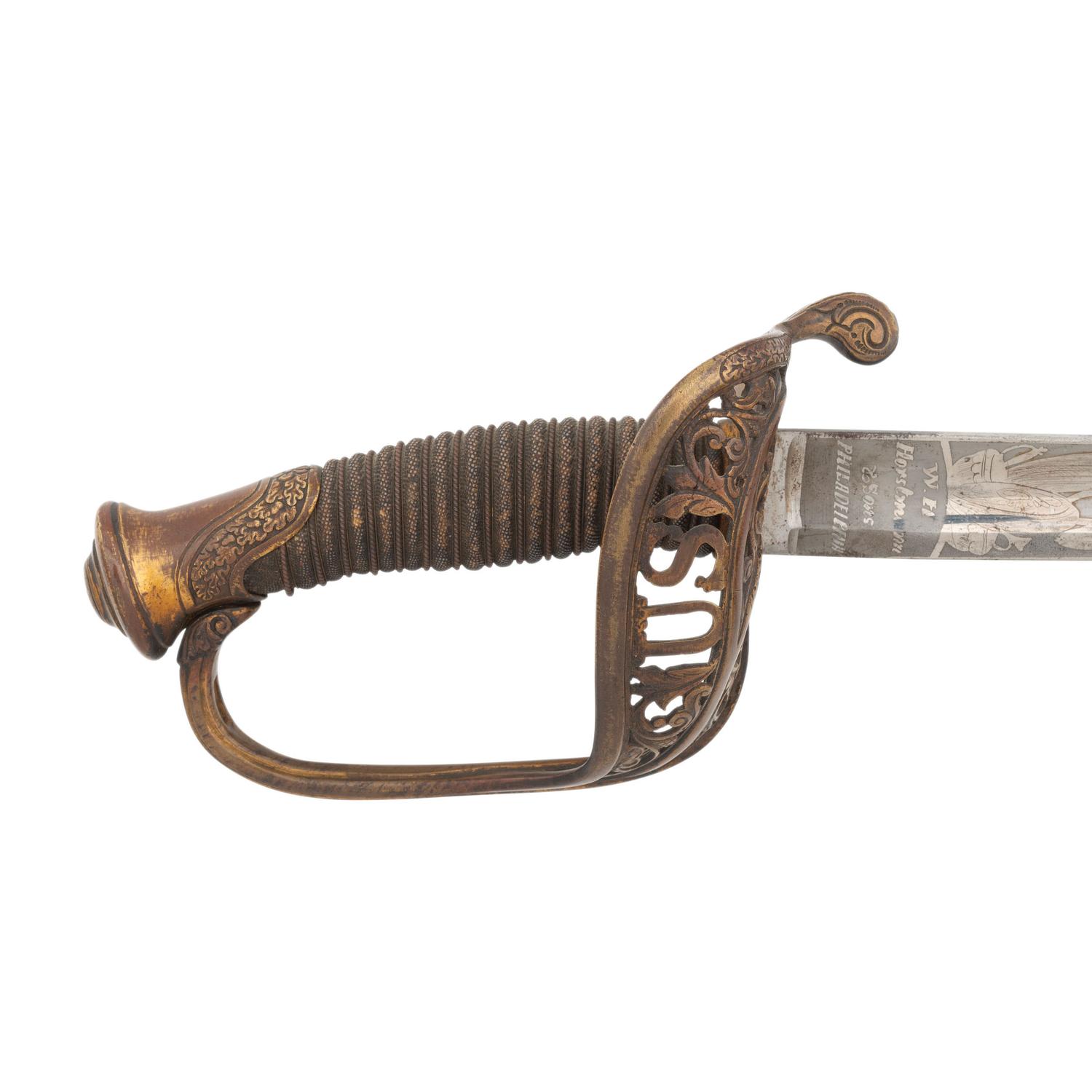Horstmann Model 1850 Staff and Field Officer's Sword Presented to Lt. Colonel (General) James Selfridge - 46th PA Infantry