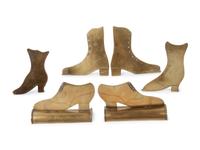 A Collection of Victorian Brass Boot Table Settings