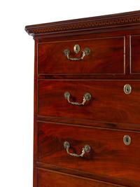 A George III Figured Mahogany Chest-on-Chest