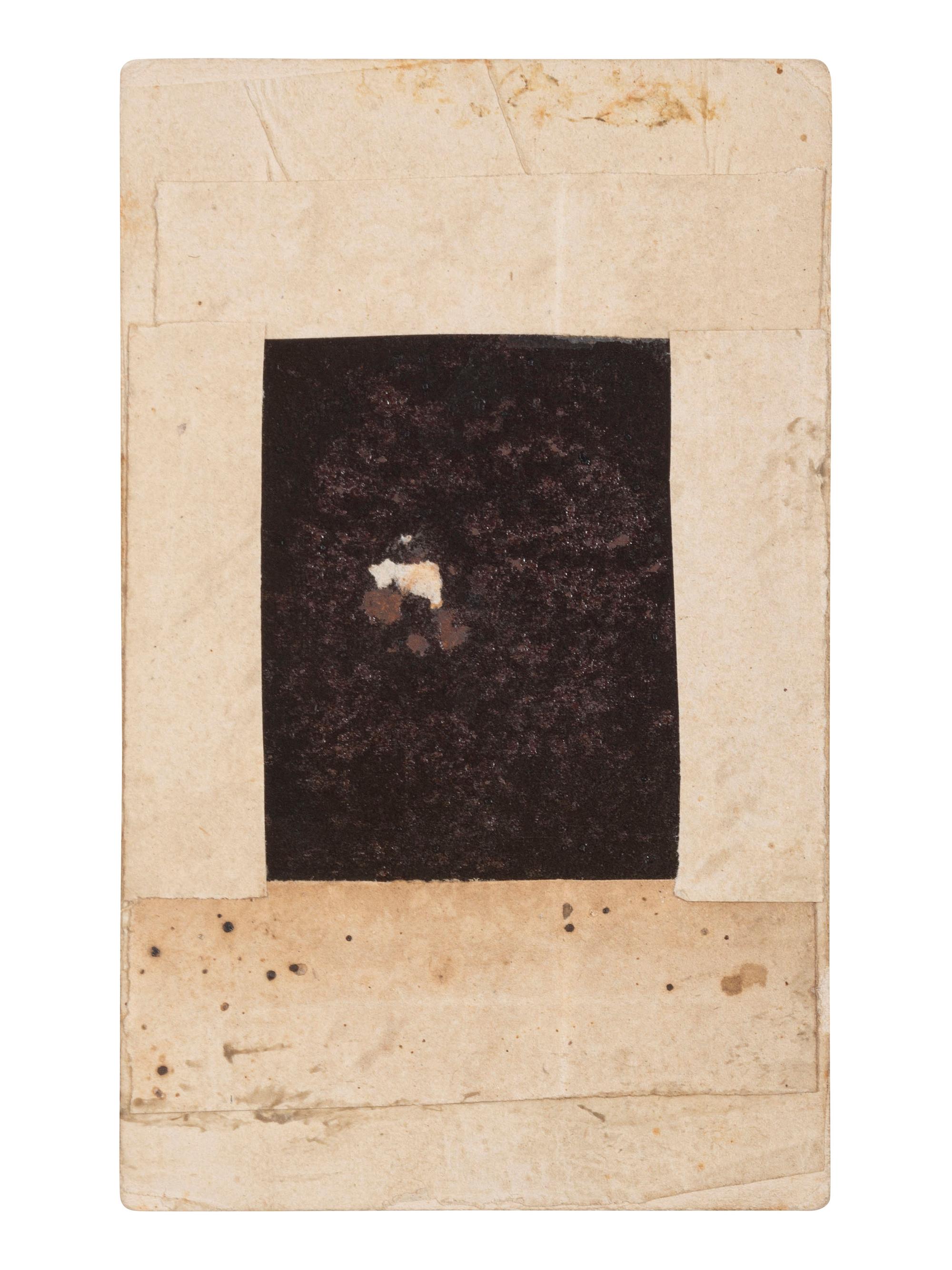 [LINCOLN, Abraham (1809-1865)]. Hand-tinted tintype of Abraham Lincoln after photograph originally taken by Anthony BERGER.