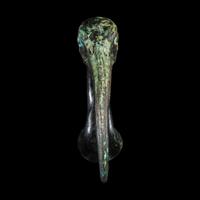 An Egyptian Bronze Ibis Head