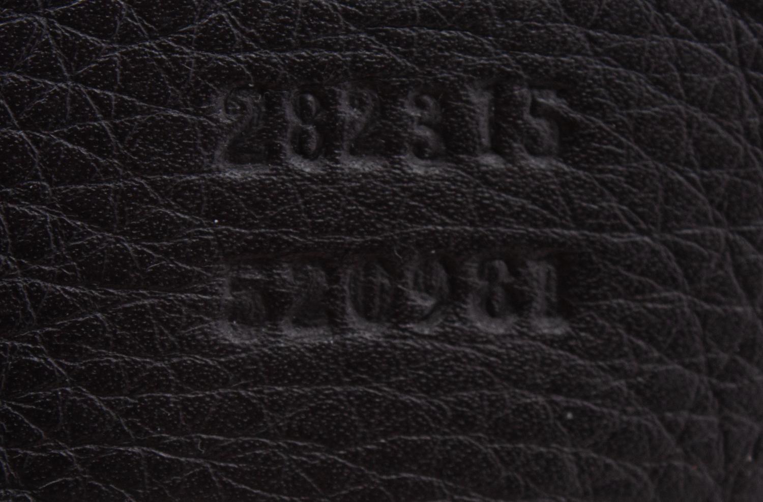 Gucci Black Leather Tote, 2000s