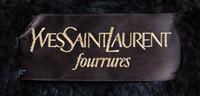 An Yves Saint Laurent Mink Lined Coat, No size.