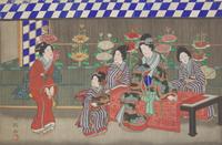 Utagawa Kunitsuru (Toyoshige II), Bijin, Meiji Period — 歌川国鶴（1807–1878）