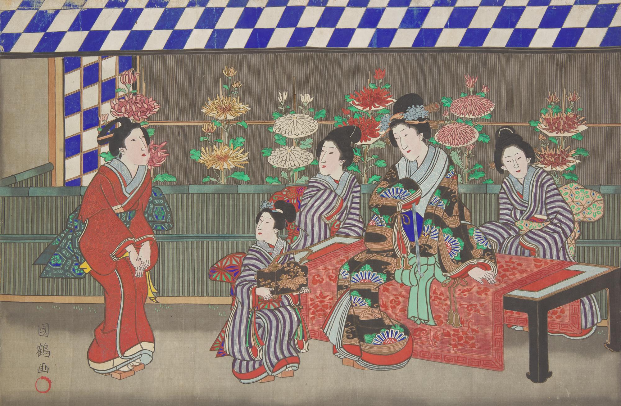 Utagawa Kunitsuru (Toyoshige II), Bijin, Meiji Period — 歌川国鶴（1807–1878）