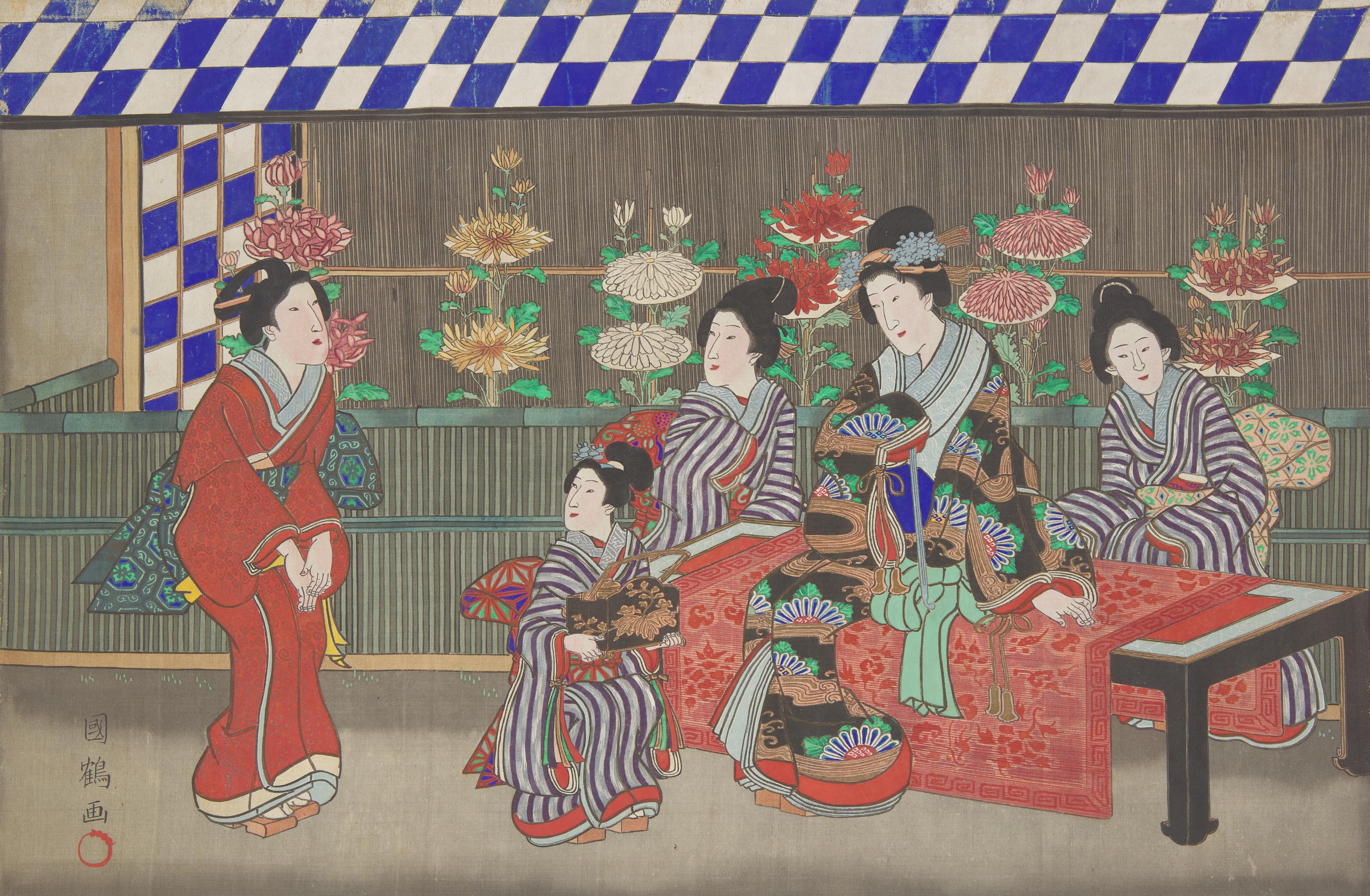 Utagawa Kunitsuru (Toyoshige II), Bijin, Meiji Period — 歌川国鶴（1807–1878）