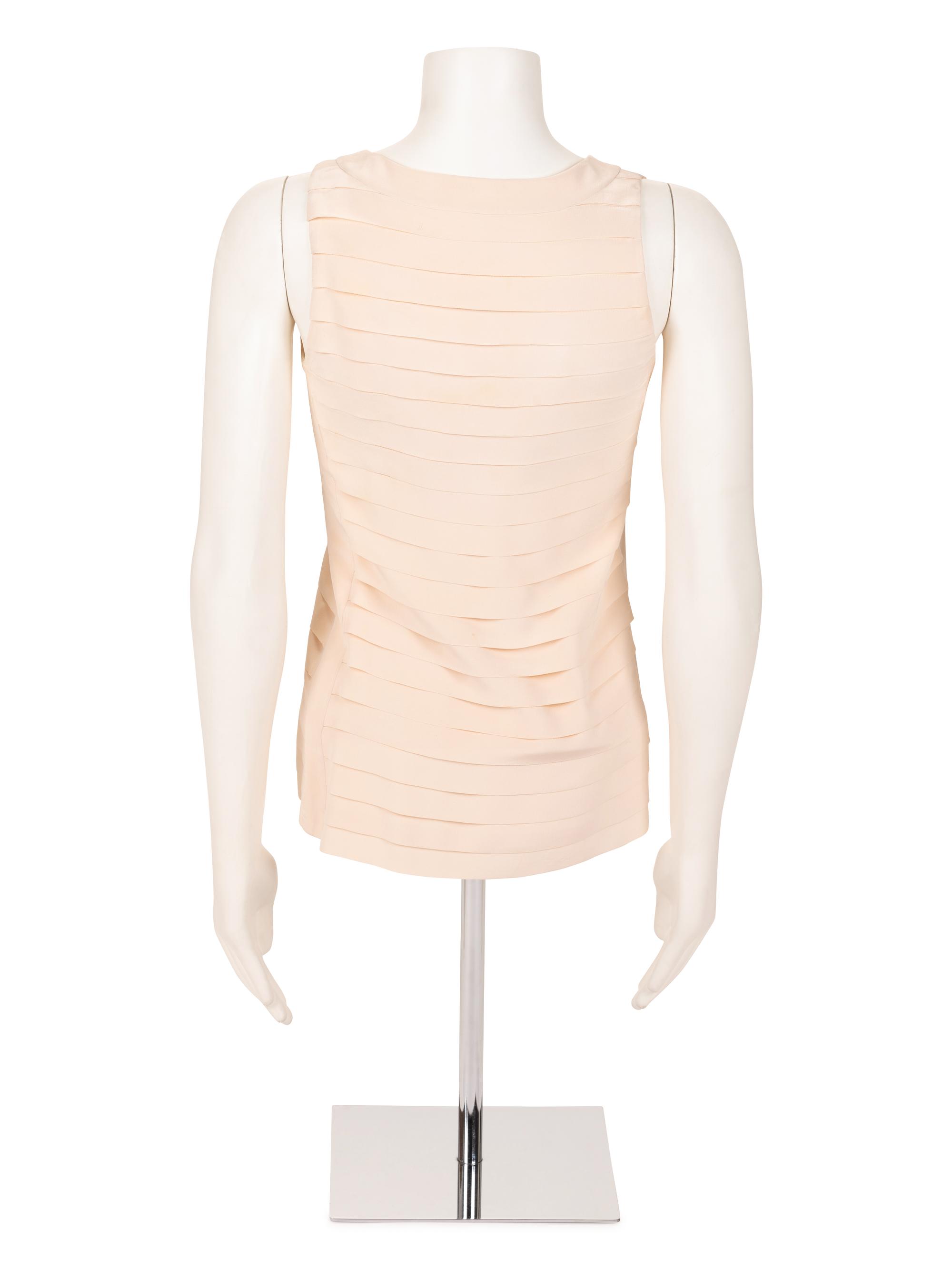 Unlabeled Haute Couture Pleated Top, Attributed to Chanel, 1990-2000s