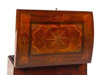 A Continental Mahogany and Marquetry Chest on Stand