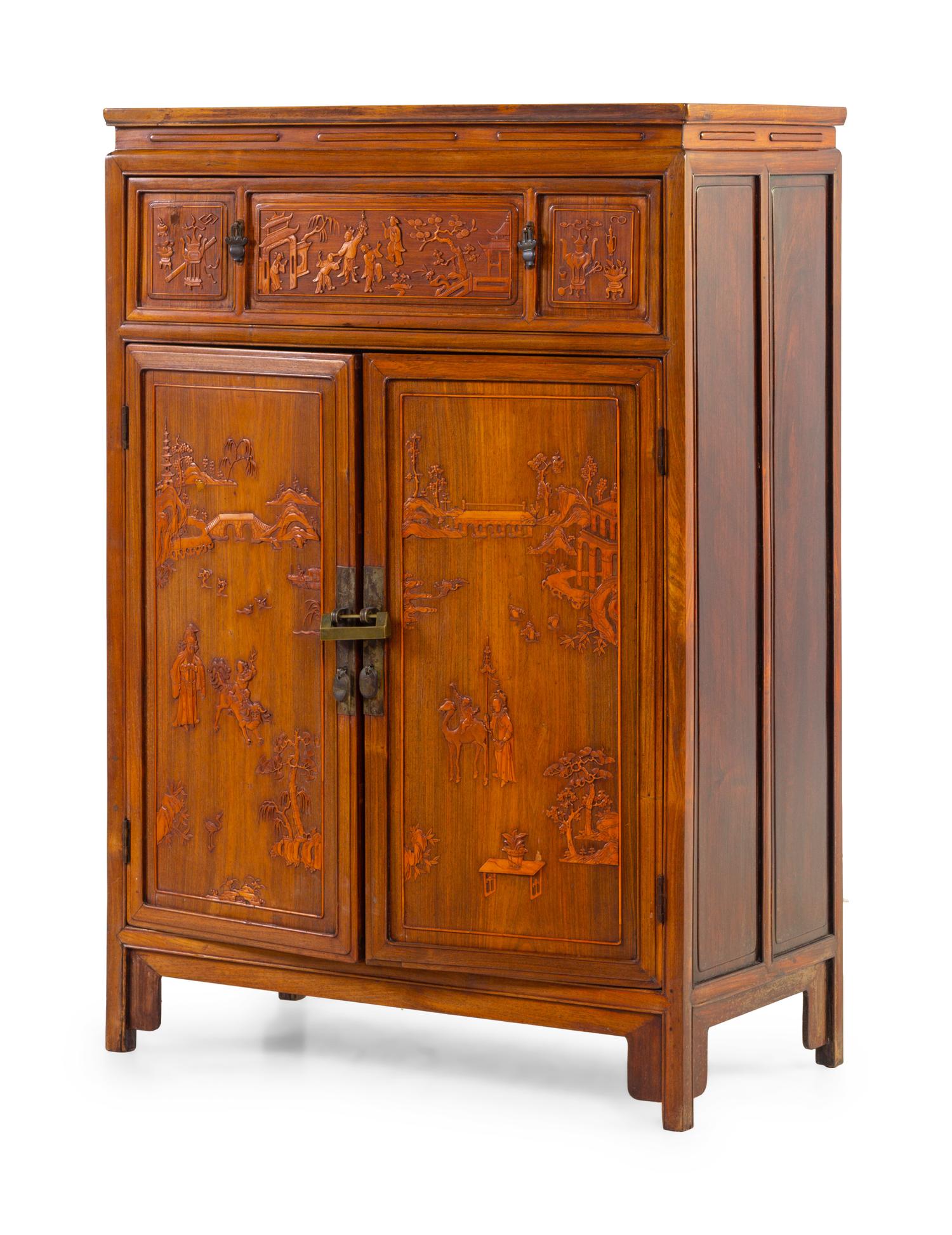 A Carved Hardwood Cabinet