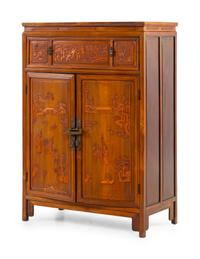 A Carved Hardwood Cabinet