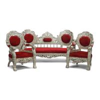 An Anglo-Colonial Style Metal-Clad Seating Suite