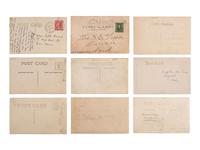 [EARLY PHOTOGRAPHY]. A group of 34 occupational real photo postcards, incl. artists, lecturers, lumberjacks, farmers, female telephone operators, factory workers, and other laborers.