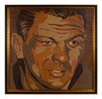 A Stan Mikita Signed Autograph Large Painting Formerly Displayed at Mike Ditka's Restaurant