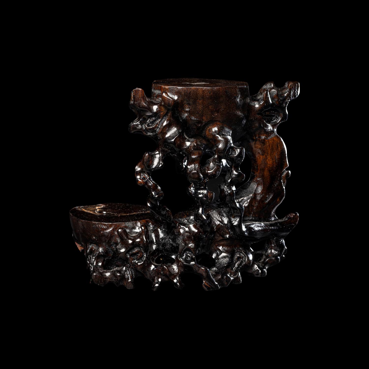 Four Chinese Hardwood Scholar's Objects