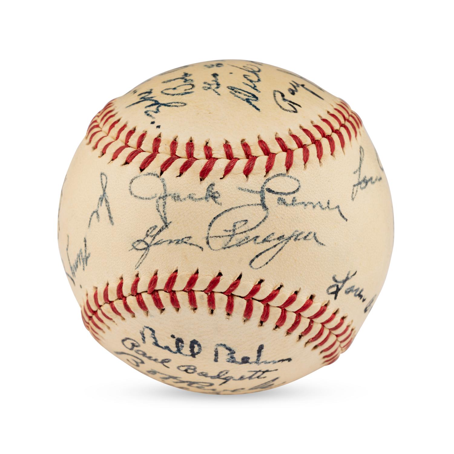 A 1947 Denver Bears Team Signed Autograph Baseball