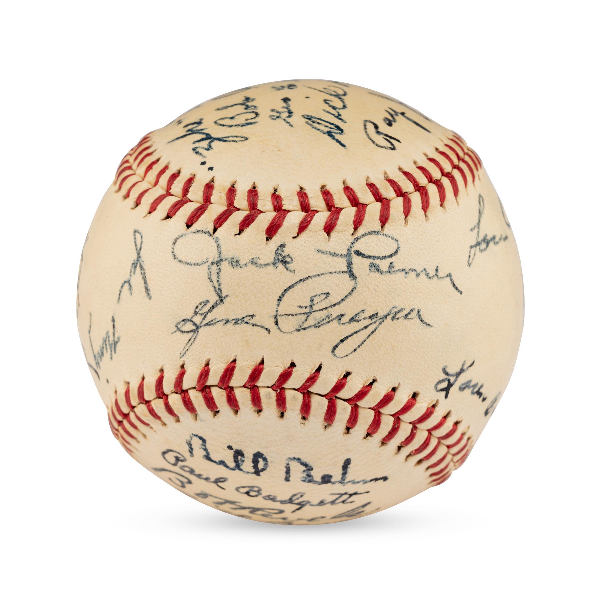 A 1947 Denver Bears Team Signed Autograph Baseball
