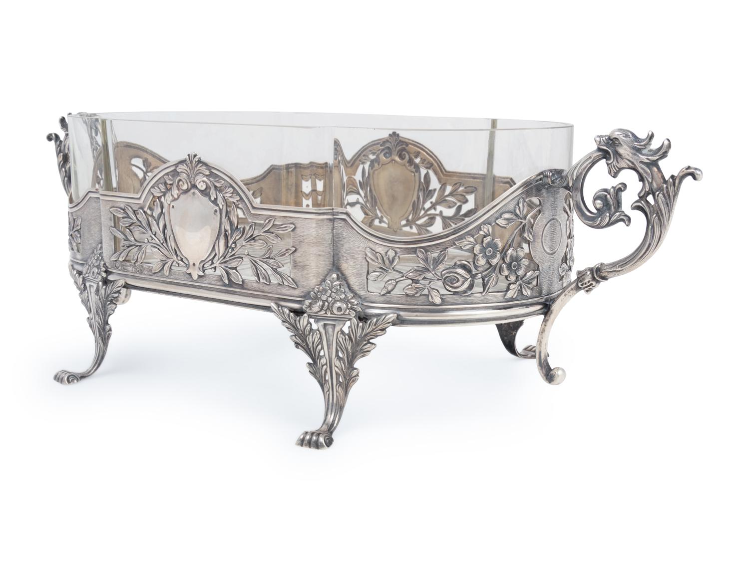 A Russian Silver Centerpiece Bowl
