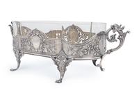 A Russian Silver Centerpiece Bowl