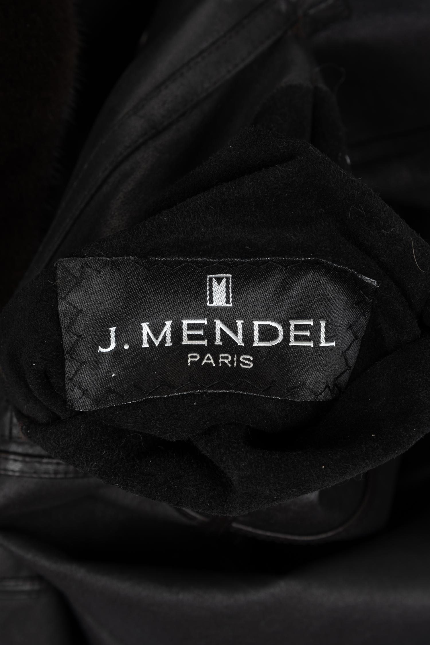 J. Mendel Mink-Lined Reversible Leather Coat, 2000-10s