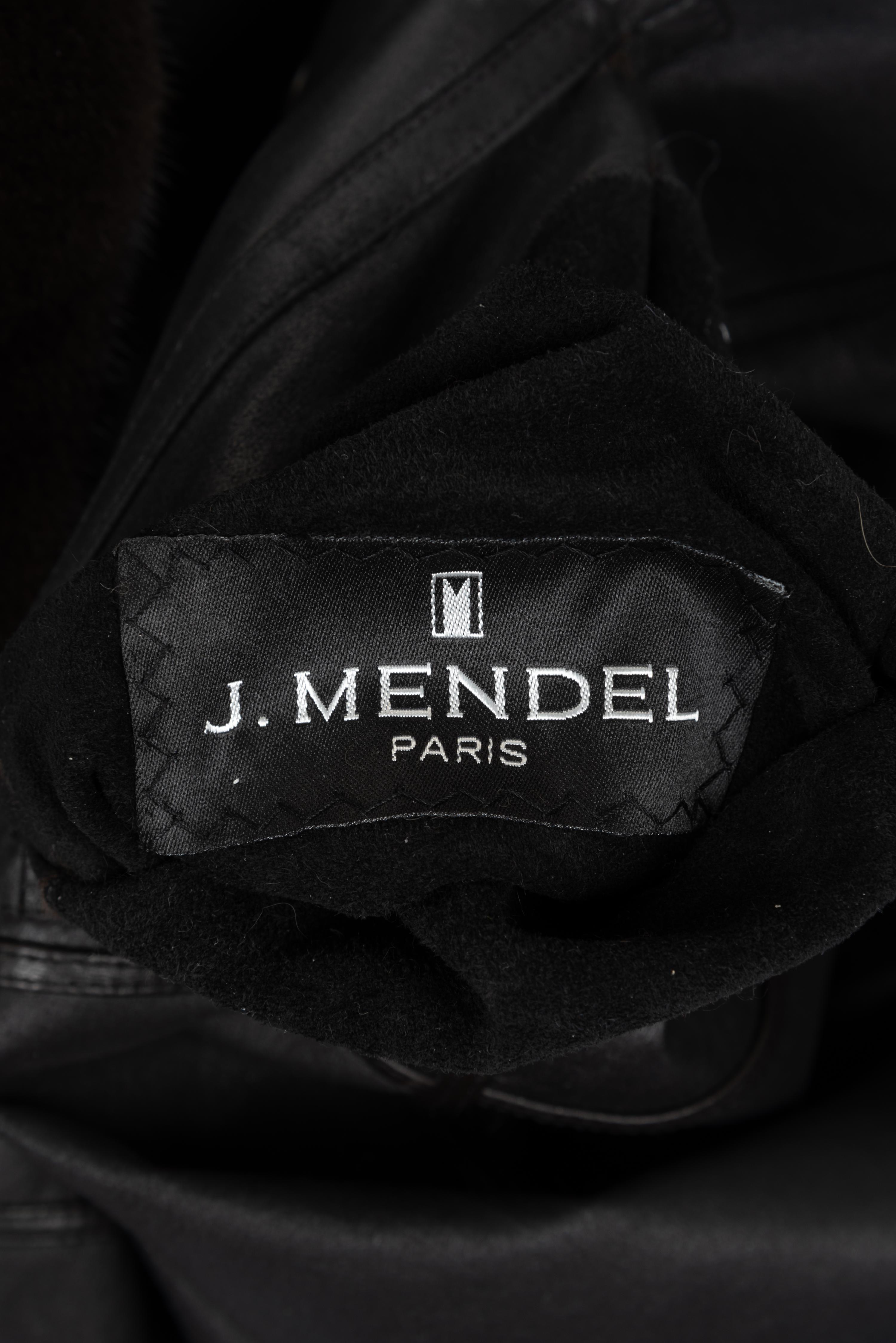 J. Mendel Mink-Lined Reversible Leather Coat, 2000-10s