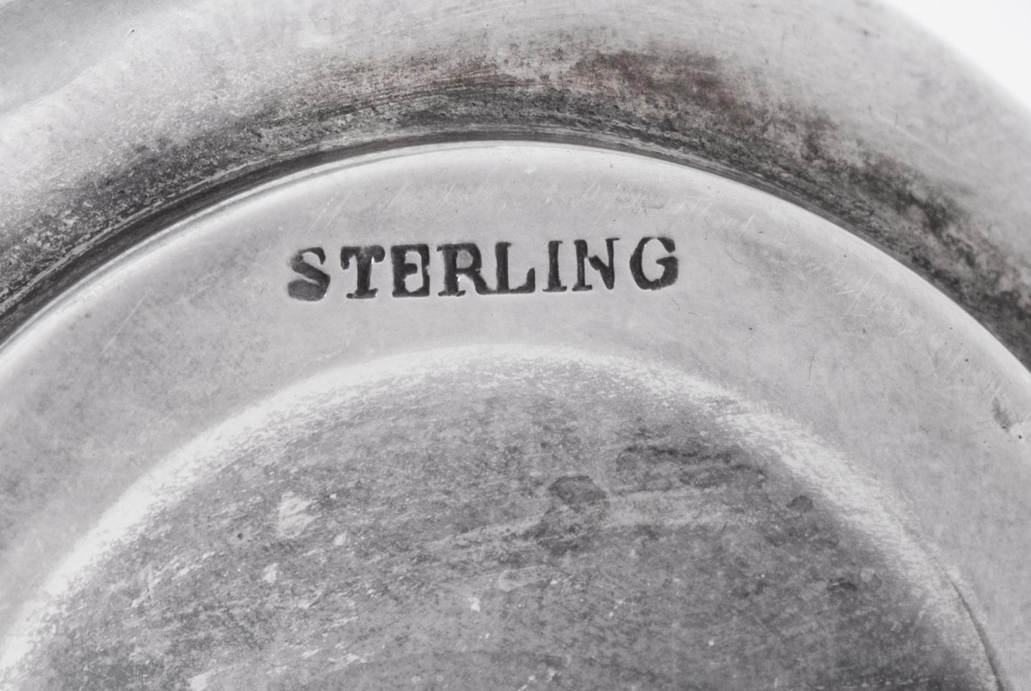 A Cased Silver Salt Set