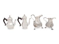 Four English Silver Table Articles