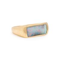 Opal Doublet and Yellow Gold Ring