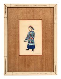 Nine Chinese Export Pith Paintings