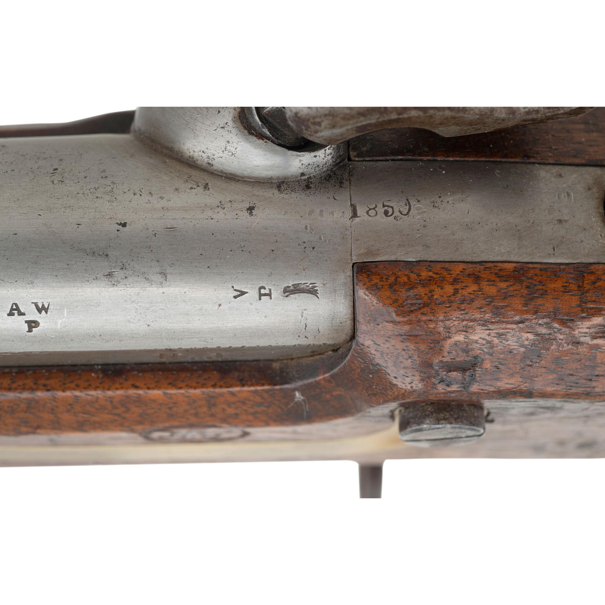 New Jersey Surcharged Harpers Ferry Type IV Alteration of a US Model 1841 Mississippi Rifle