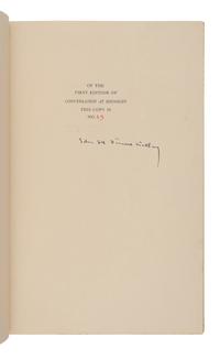 MILLAY, Edna St. Vincent (1892-1950). Conversation at Midnight . New York and London: Harper & Brothers, 1937.