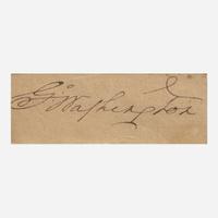 [Presidential] Washington, George Cut Signature