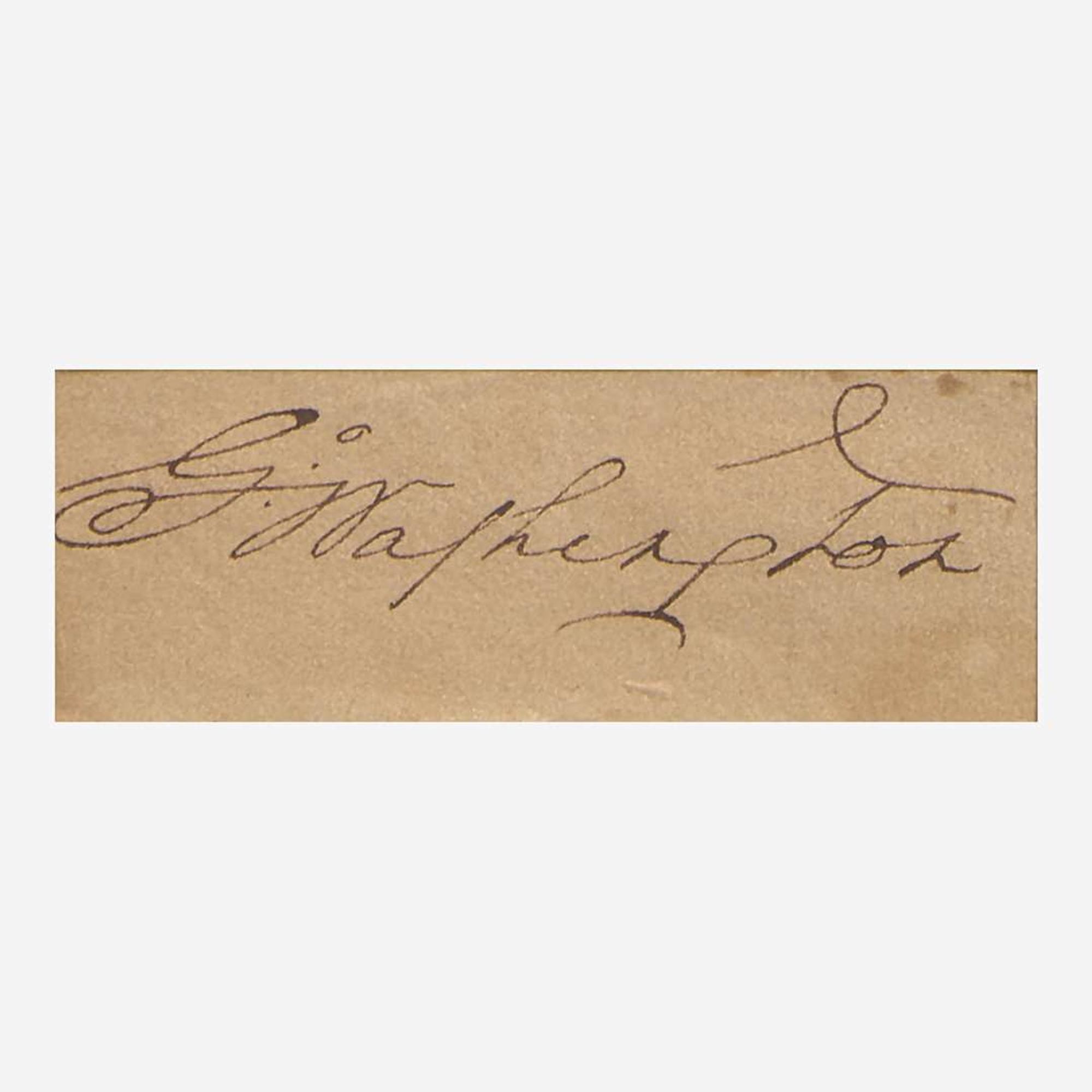 [Presidential] Washington, George Cut Signature