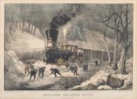 American Railroad Scene. Snow Bound. New York: Currier & Ives, 1871.