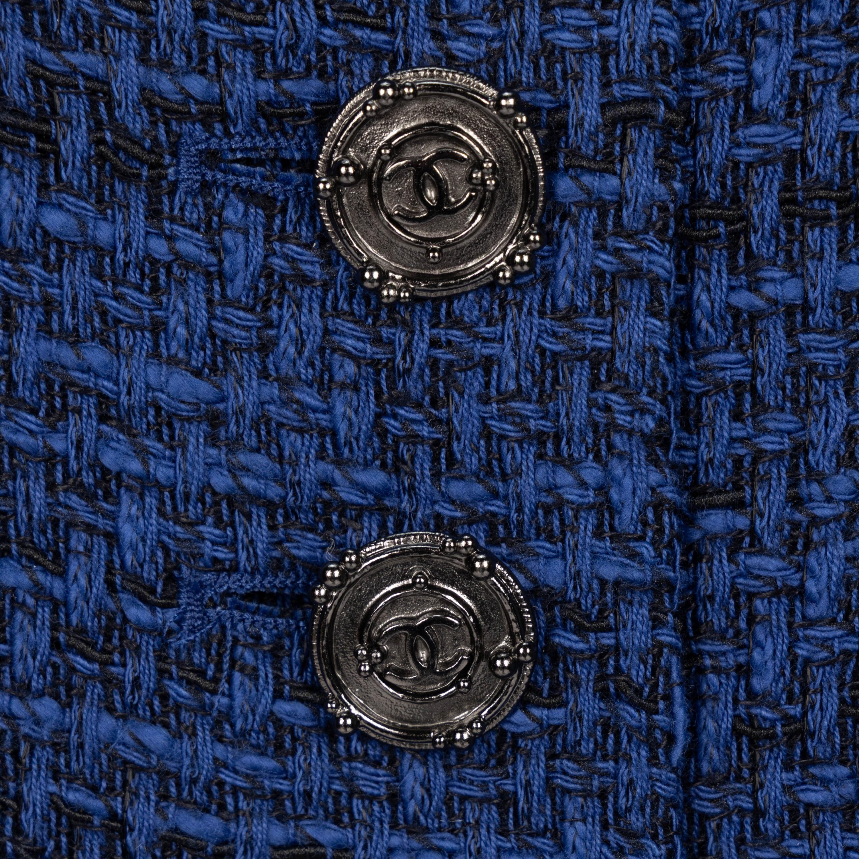 Chanel, Dark Blue Tweed Jacket