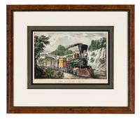 [AMERICANA - CURRIER & IVES]. A group of 7 small format lithographs, comprising: