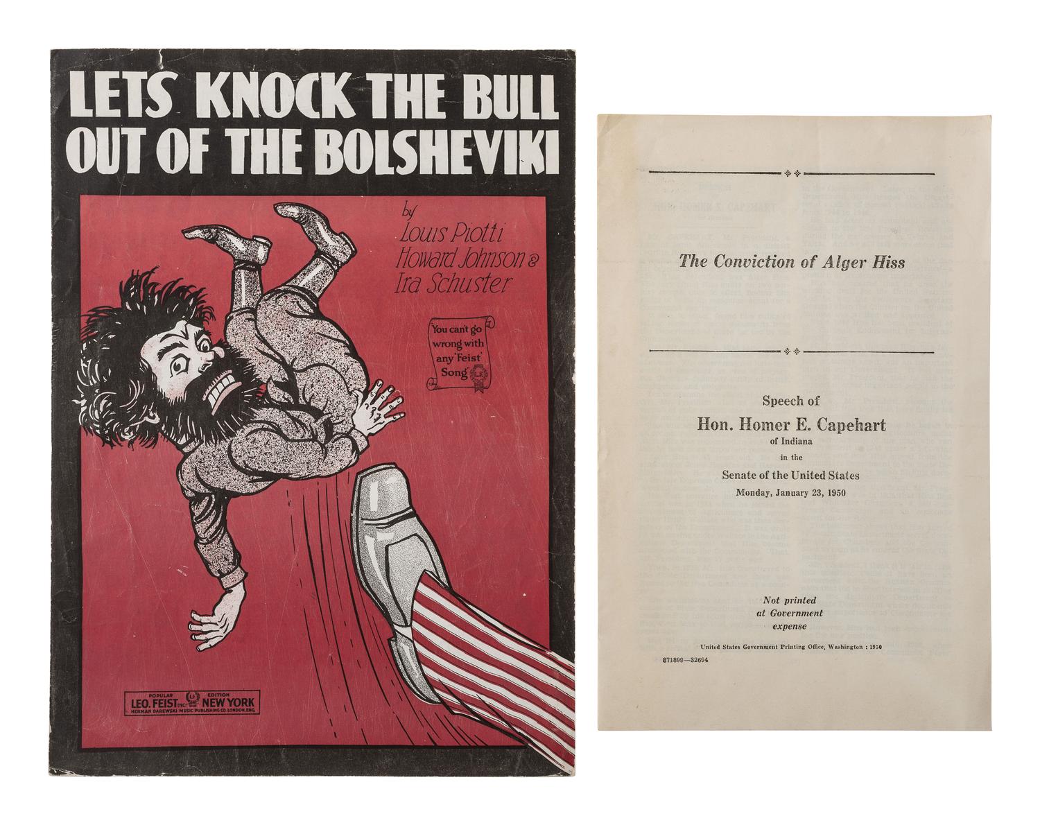 [SOCIALISM] -- [COMMUNISM]. Ephemera from early-20th century far left and progressive politics.