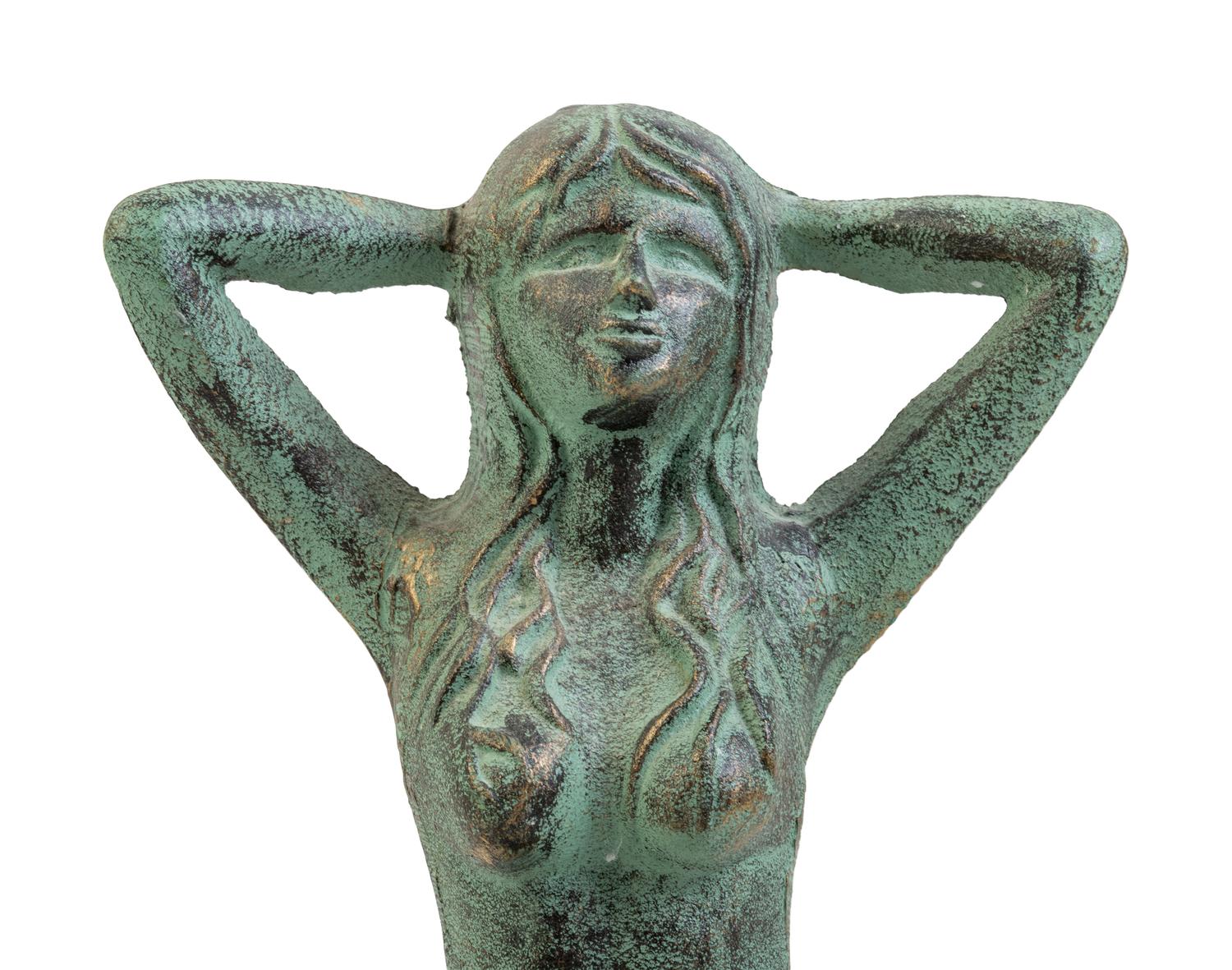 An Iron Figure of a Mermaid
